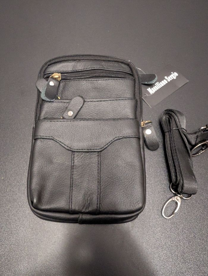 Sacoche en cuir homme