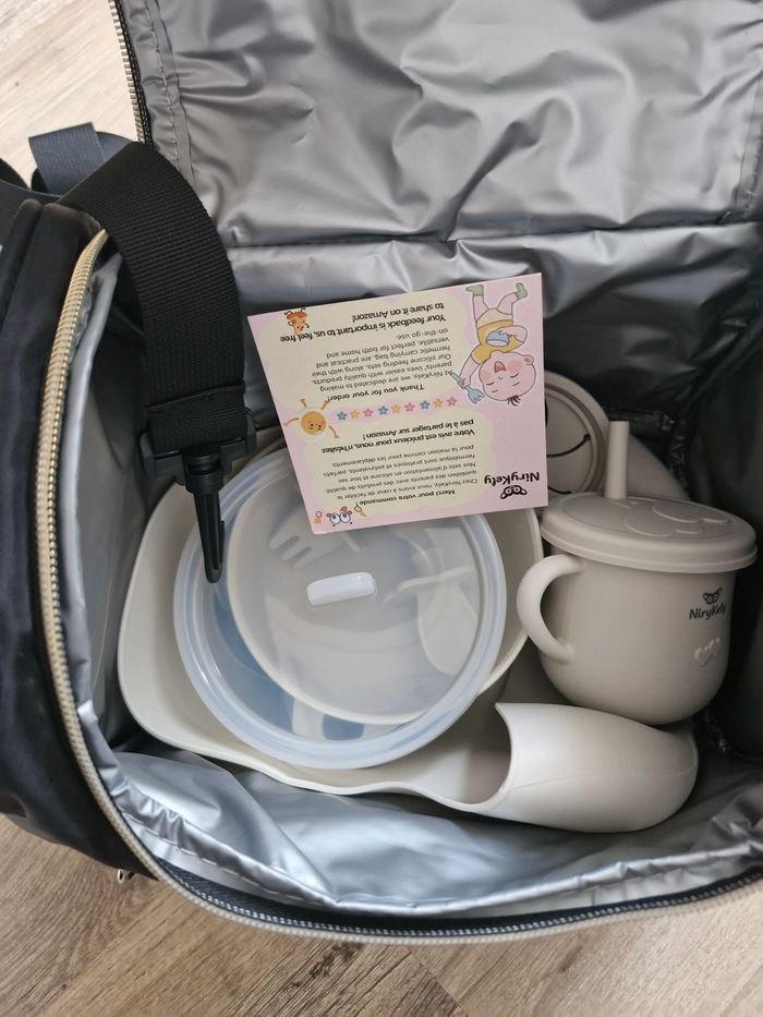Coffret repas bébé avec sac isotherme - photo numéro 2