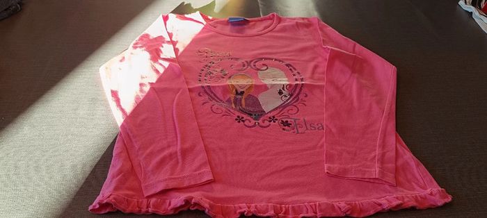 Tee-shirt la reine des neiges disney 8 ans - photo numéro 2