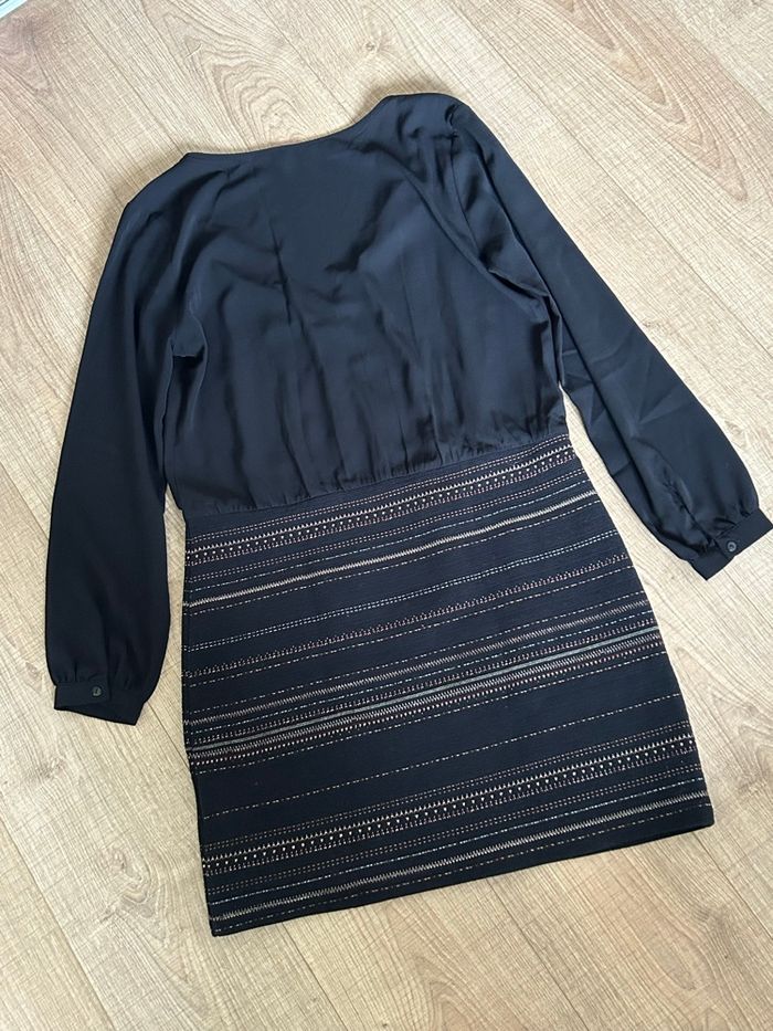 Robe noire et dorée à manches longues Morgan taille 42 jamais portée - photo numéro 8