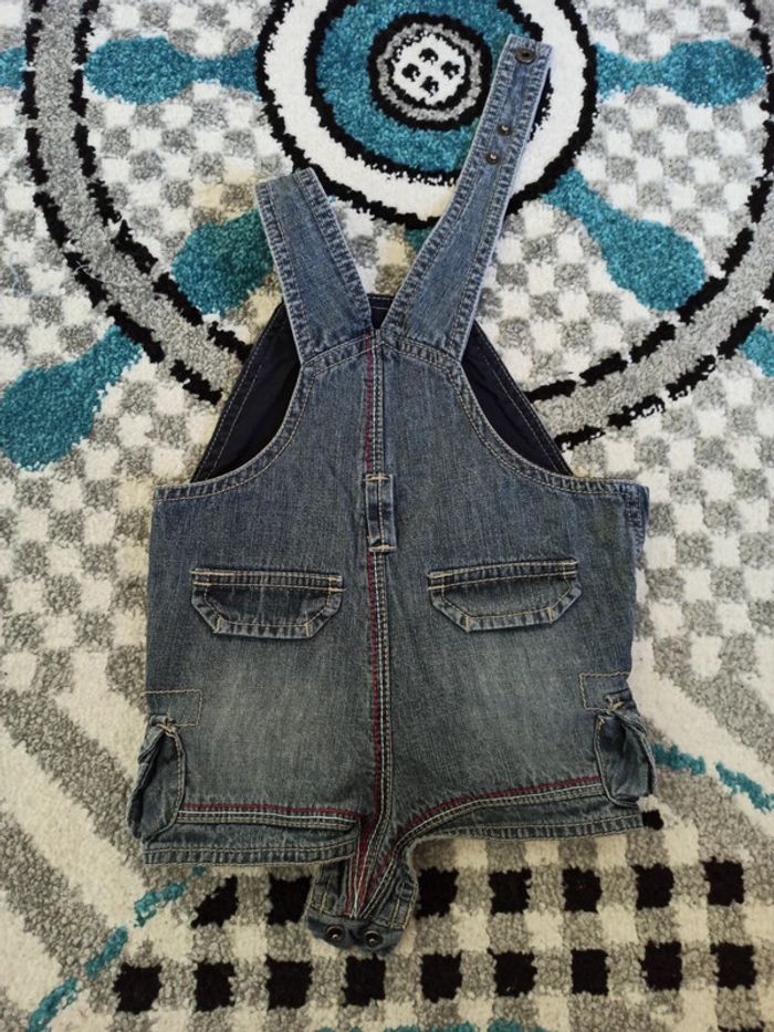 Salopette short en jean légère NEUVE - 6 mois - photo numéro 6