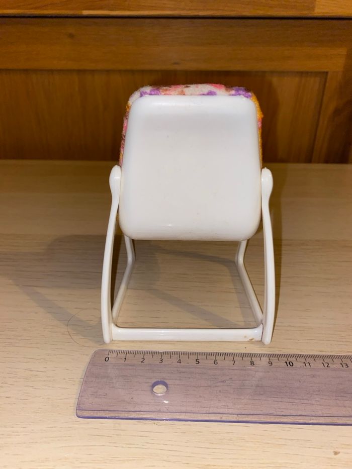 Barbie Mattel poupée chaise orange 1977 salle manger dream house - photo numéro 8