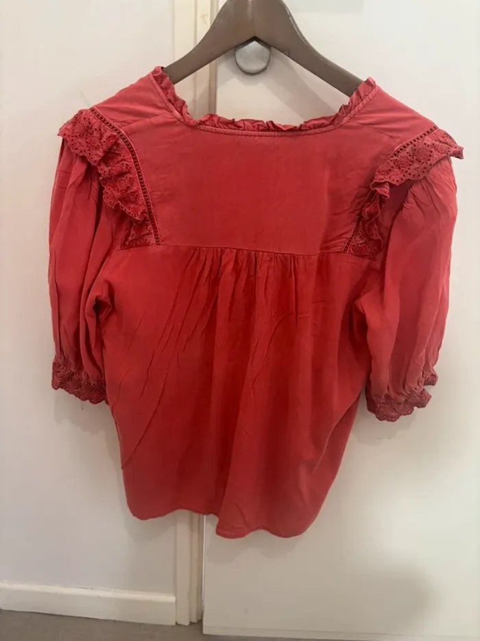 Blouse manches 3/4 vieux rose BONOBO - photo numéro 7