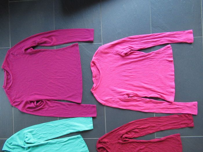 5 tee-shirts à manches longues / haut femme 36 / S - photo numéro 3