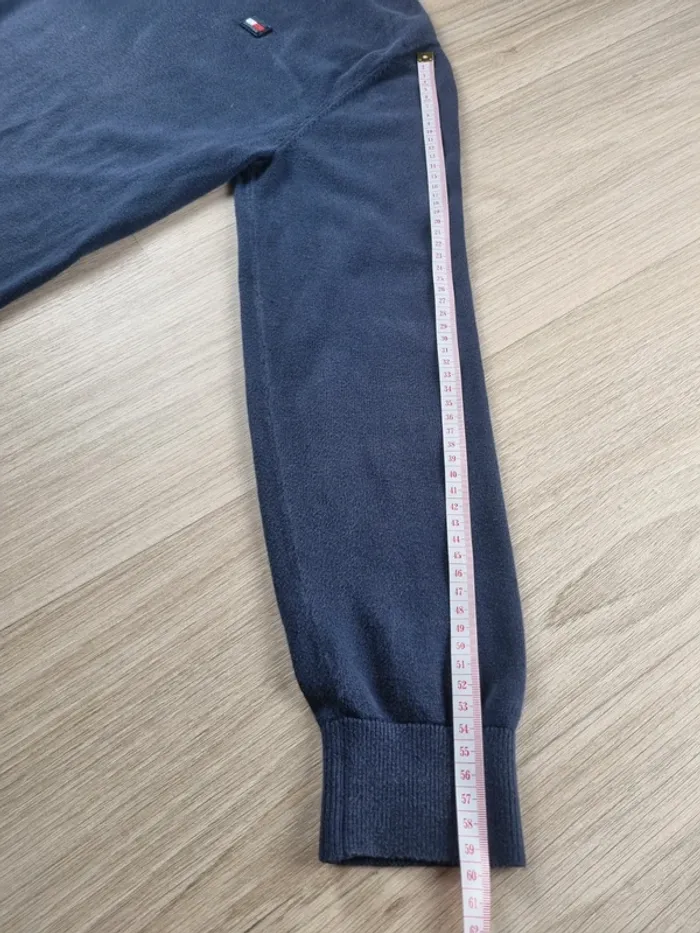 Pull col rond bleue Tommy Hilfiger Homme Taille M - photo numéro 7