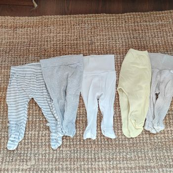 Lot 5 Leggings avec pieds 1 mois