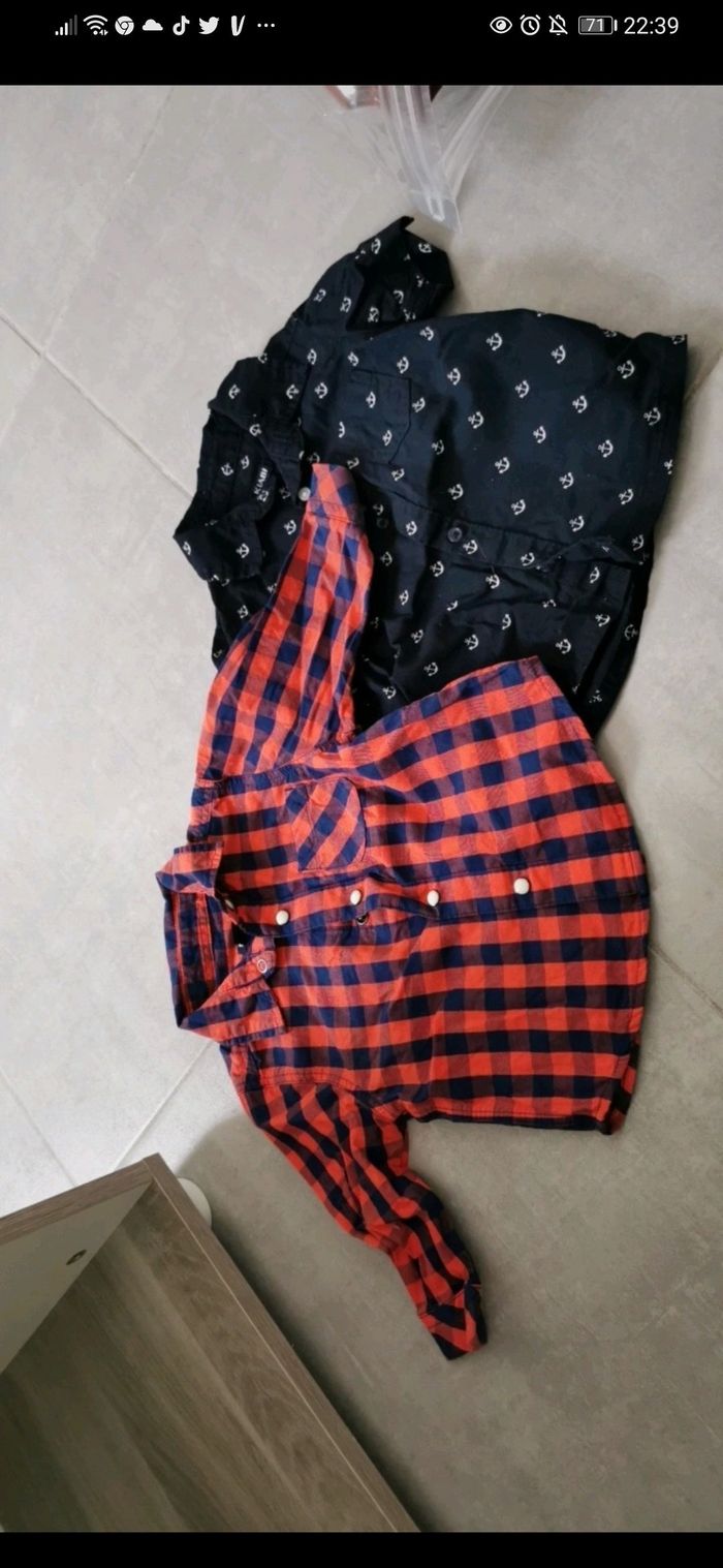 Chemises 6 mois garçon