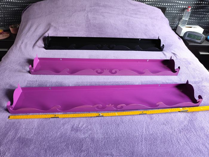 Etagere rangement livre metal violet chambre bureau bibliothèque - photo numéro 10