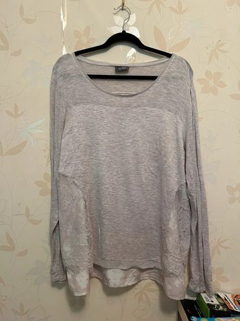 Tunique gris/beige taille L
