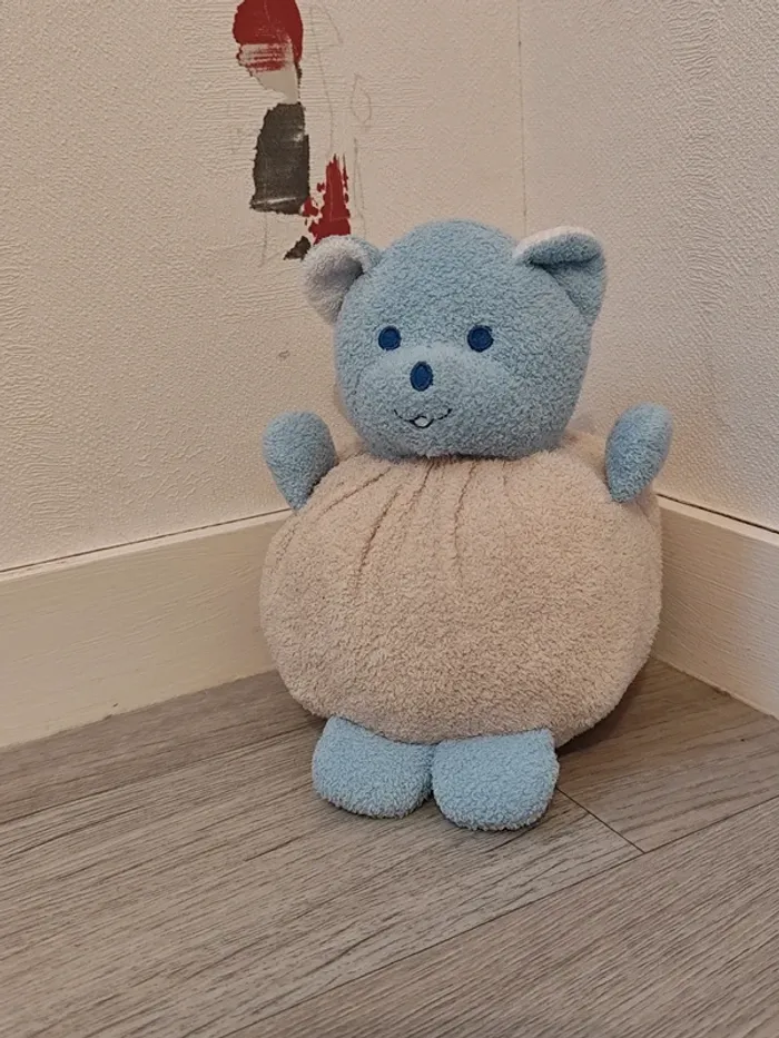 Peluche Musti bleu