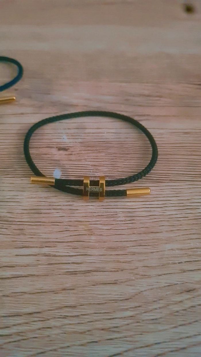 Bracelet corde H ajustable  (prix ferme) - photo numéro 2