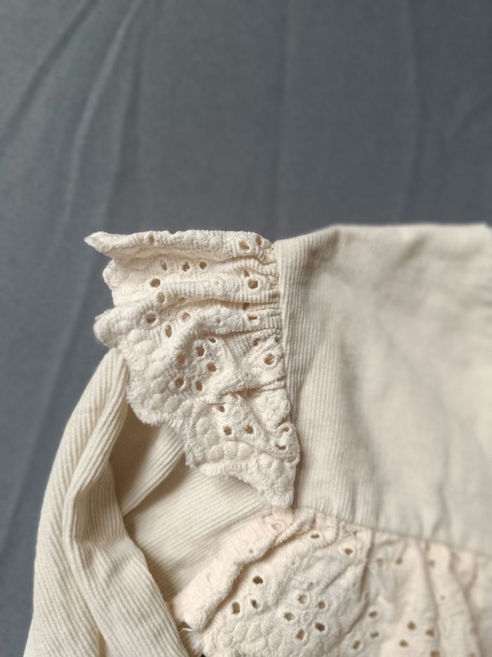 Robe beige en velours 💕 Taille 98/104 cm - photo numéro 3