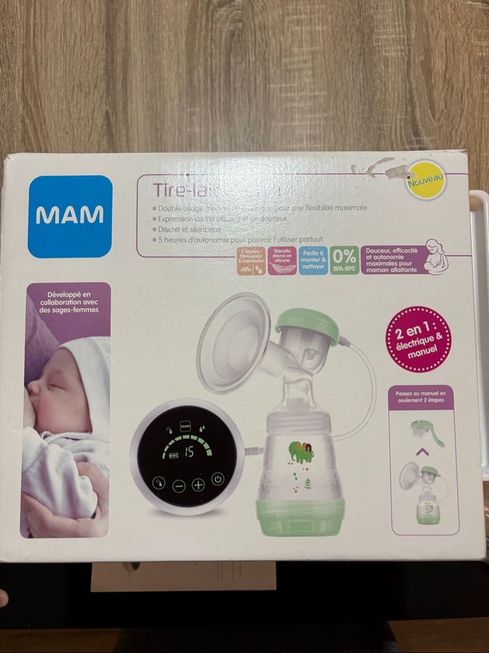 Tire lait mam 2 en 1 électrique et manuel - photo numéro 2