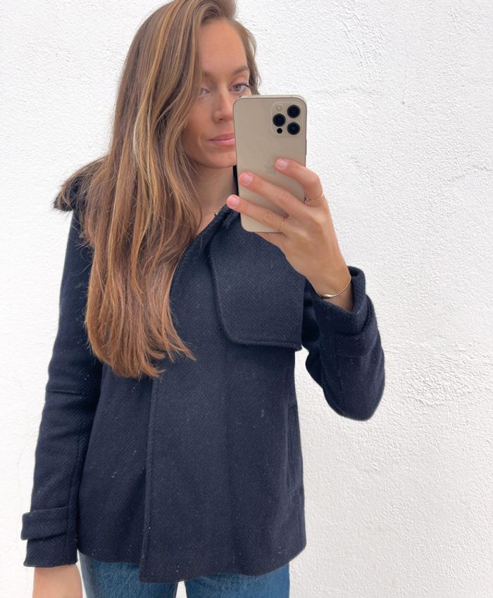 Manteaux bleu marine et noir Zara - photo numéro 10