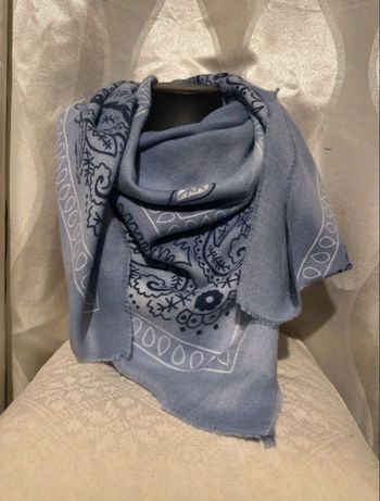 Foulard bleu jean 