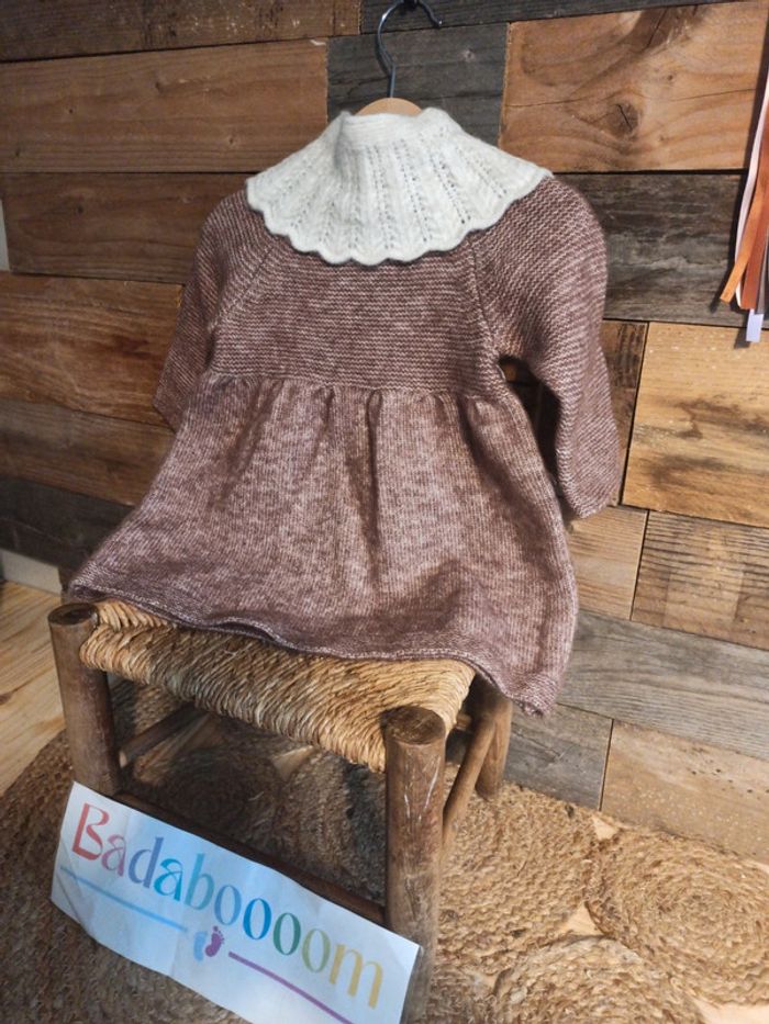 Robe laine 6 mois enfant tbe - photo numéro 2
