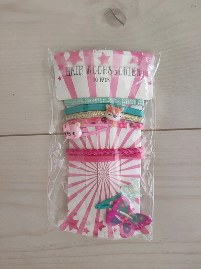 Pack barrettes+ élastiques