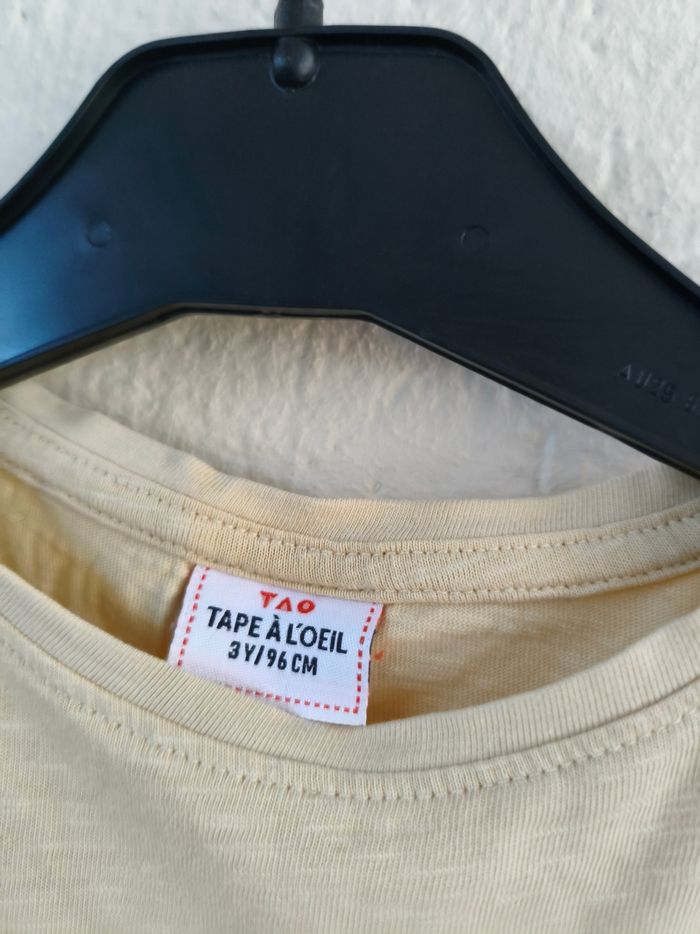 Tee-shirt jaune - 3 ans - TAO - photo numéro 3
