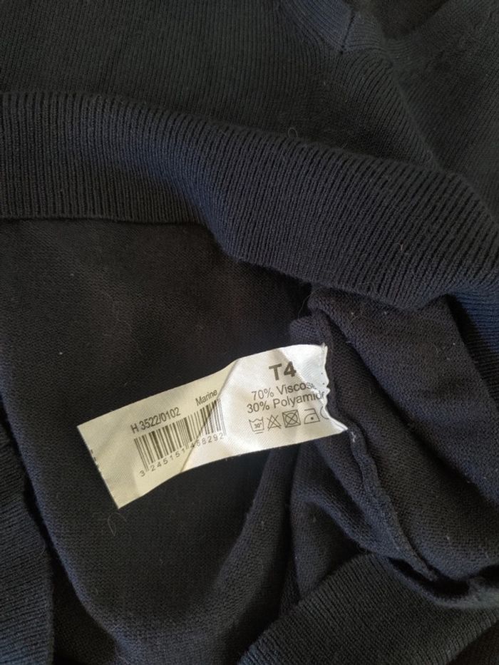 Monoprix pull marine T4 - photo numéro 5