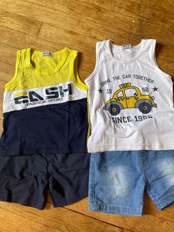 2 ensembles d’été 24 mois