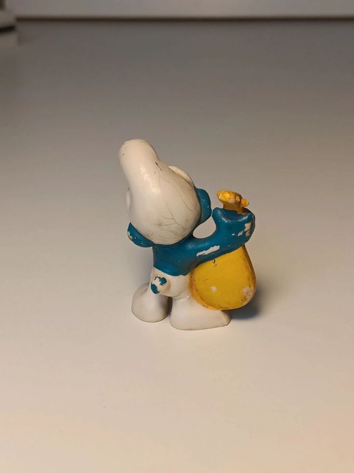 Figurine vintage Schtroumpf mandoline peyo W.germany - photo numéro 3