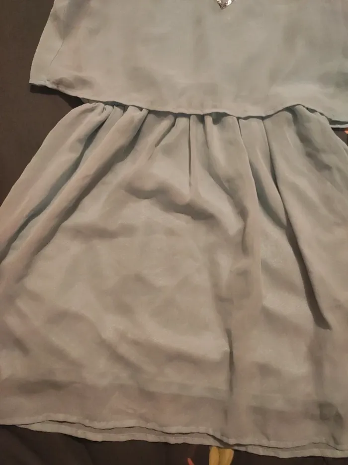 Robe bleu ciel hm 12/13 ans - photo numéro 3