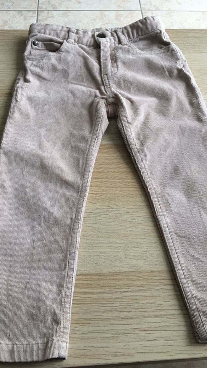Pantalon velours beige 36 mois jacadi