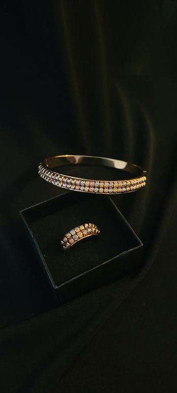 Bracelet et bague en acier inoxydable
