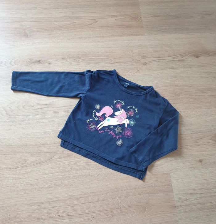 🩷 Tee-shirt ludique ML Kiabi 4 ans #emyfleury_4ansfille - photo numéro 2