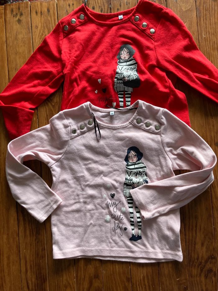 2 hauts manches longues