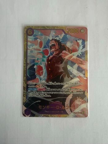 One Piece Card Game Carte Holo Monkey D. Luffy EB02-061 SEC japonais