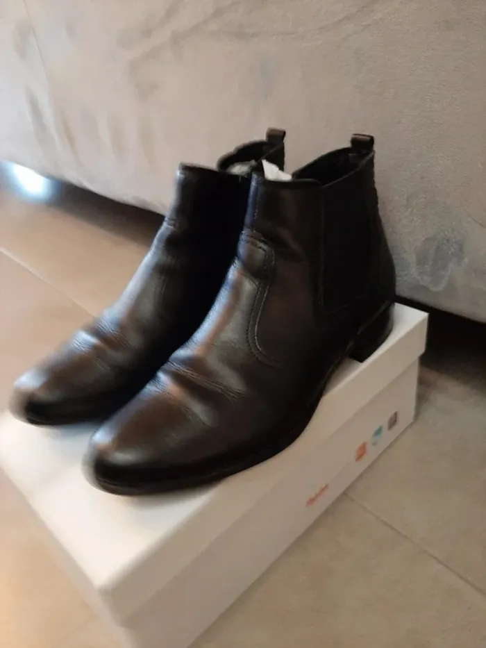 Bottines noir femme à zip taille 36 - photo numéro 2