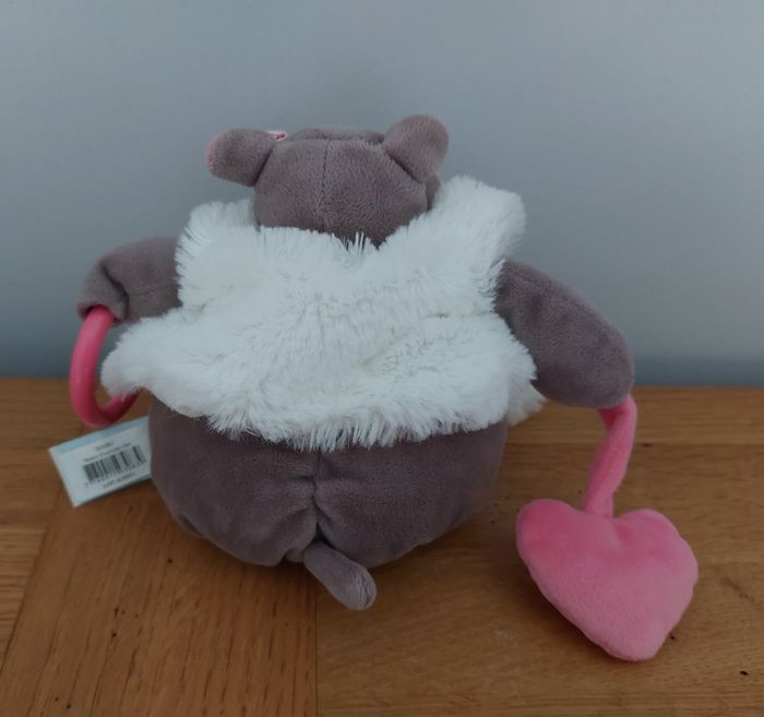 Doudou peluche zoé d'activités Hippopotame - Baby Nat - photo numéro 3