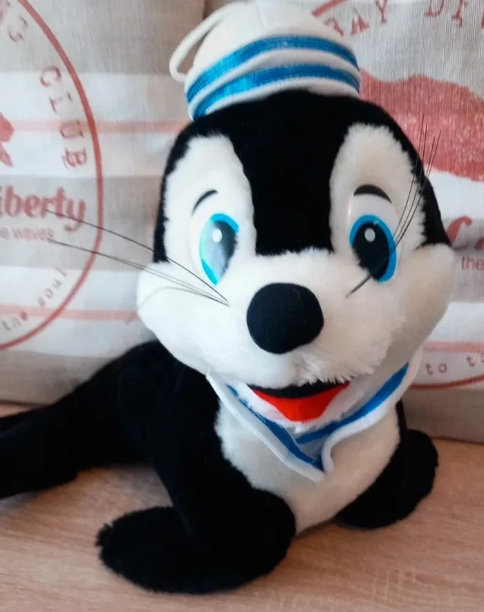 Peluche otarie Van de wall 38cm vintage très rare - photo numéro 2