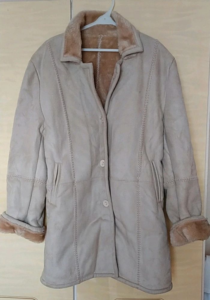 Manteau femme 44 faux daim doublé