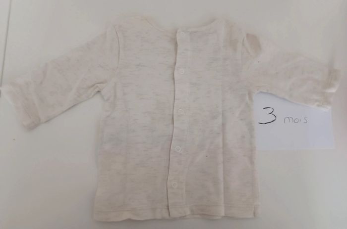 T-shirt ml panpan Disney 3 mois - photo numéro 2