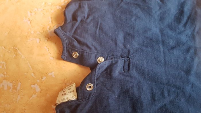 T shirt bébé fille 6-9 mois bleu Zara Baby - photo numéro 3