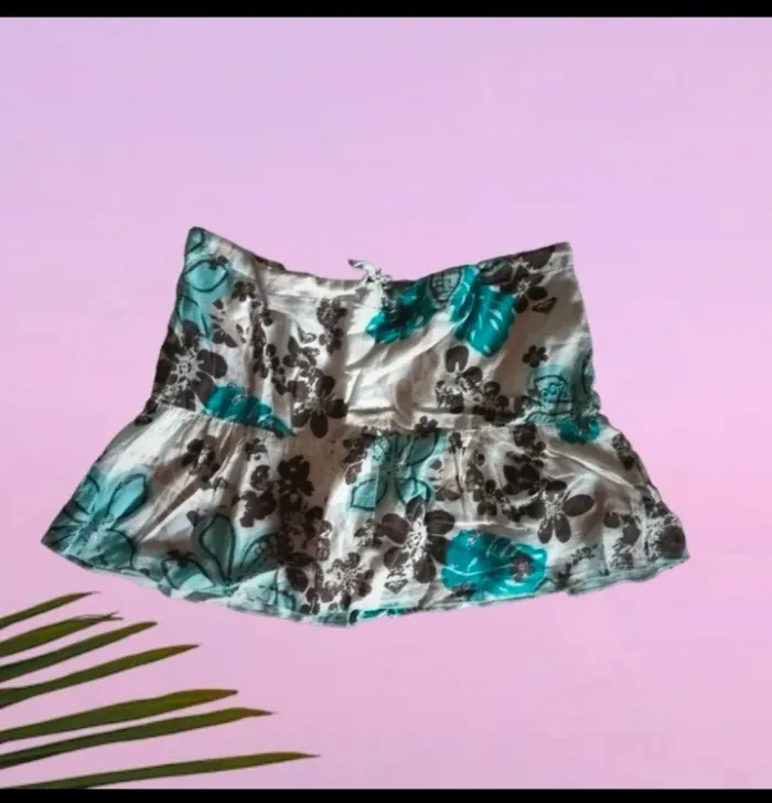 Mini-jupe imprimé fleurs