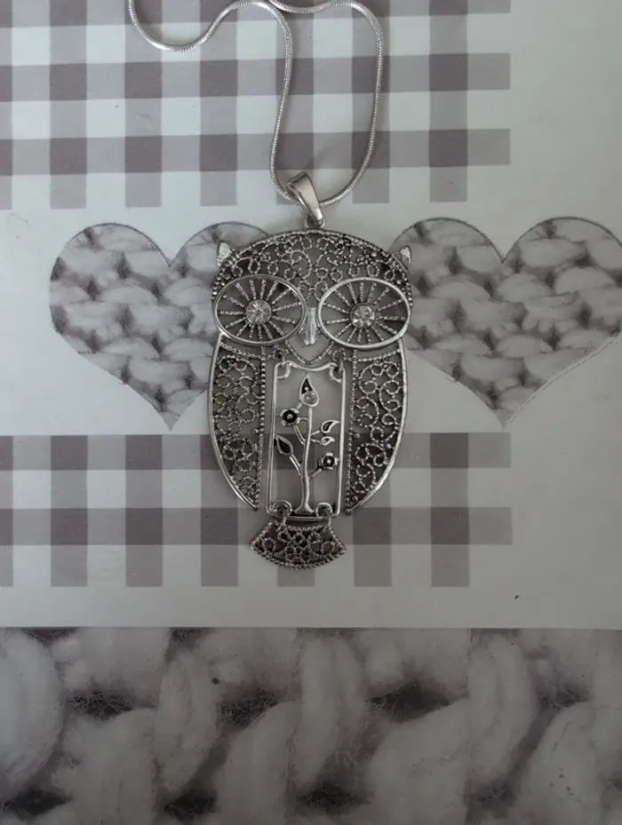 Sautoir hibou - photo numéro 2