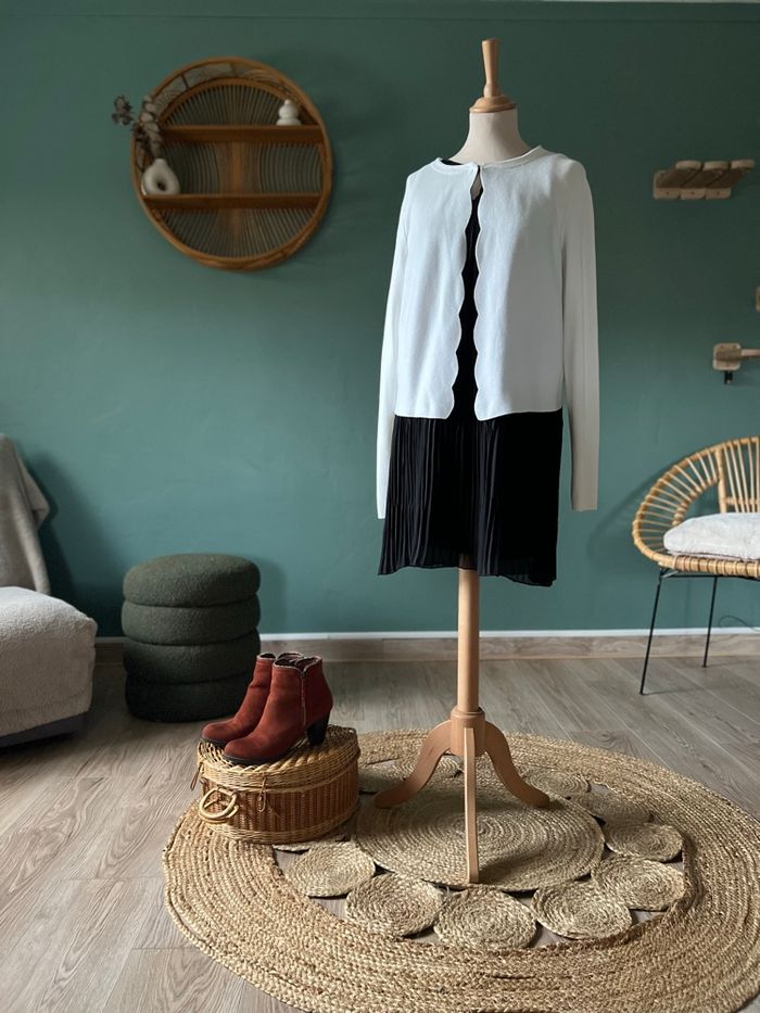 Cardigan Blanc Camaïeu – Chic, Classique & Indispensable - photo numéro 3