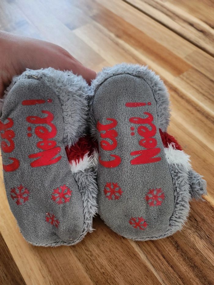 Chaussons chaussettes Noël Auchan - photo numéro 3