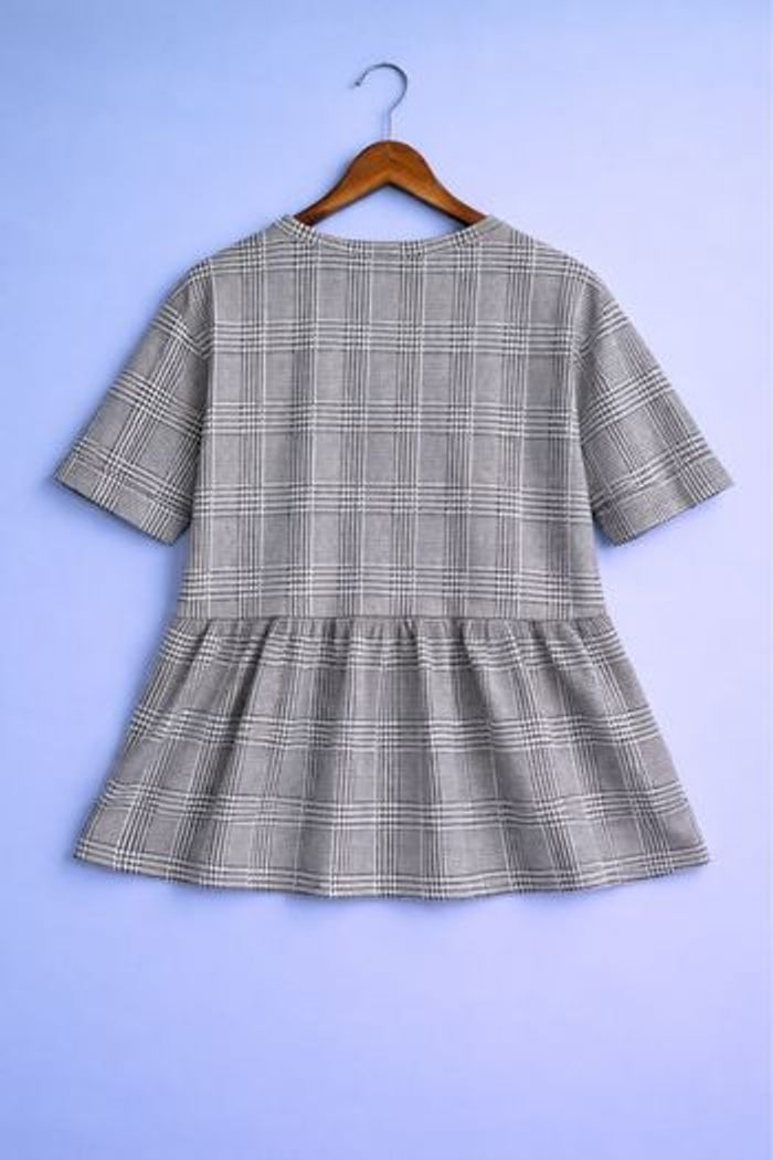 Blouse Zara À Carreau - photo numéro 3