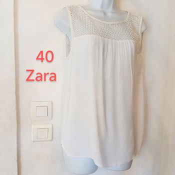 Blouse fluide ajouré longue femme.40