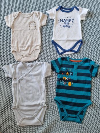 Lot bodies manches courtes