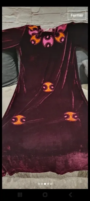 Robe algerienne 44 neuve bordeaux