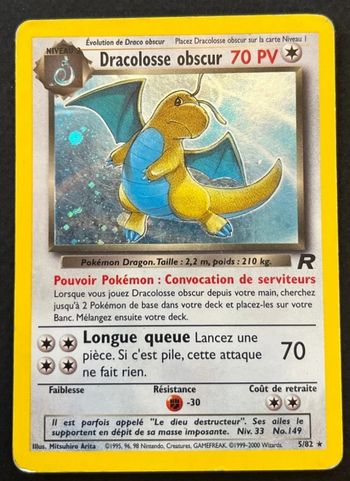 Carte pokémon 🇨🇵 Dracolosse Obscur 5/82 Team Rocket 