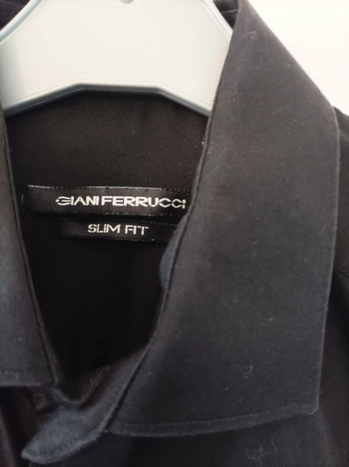 Chemise Giani Ferrucci Slim Fit noire Homme 37/38 - photo numéro 3