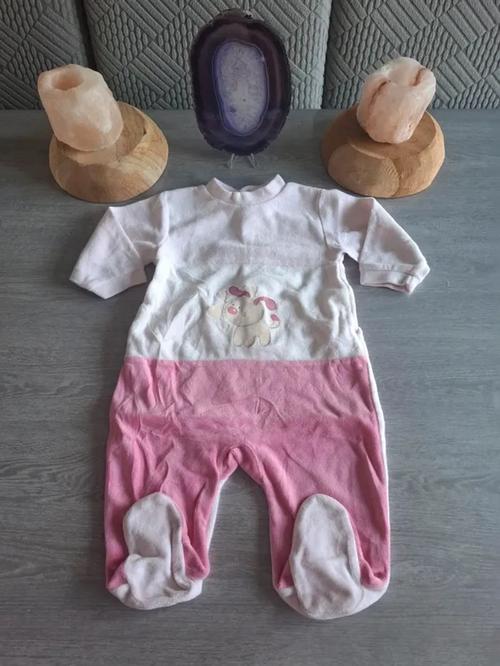 Pyjama velours fille taille 6 mois