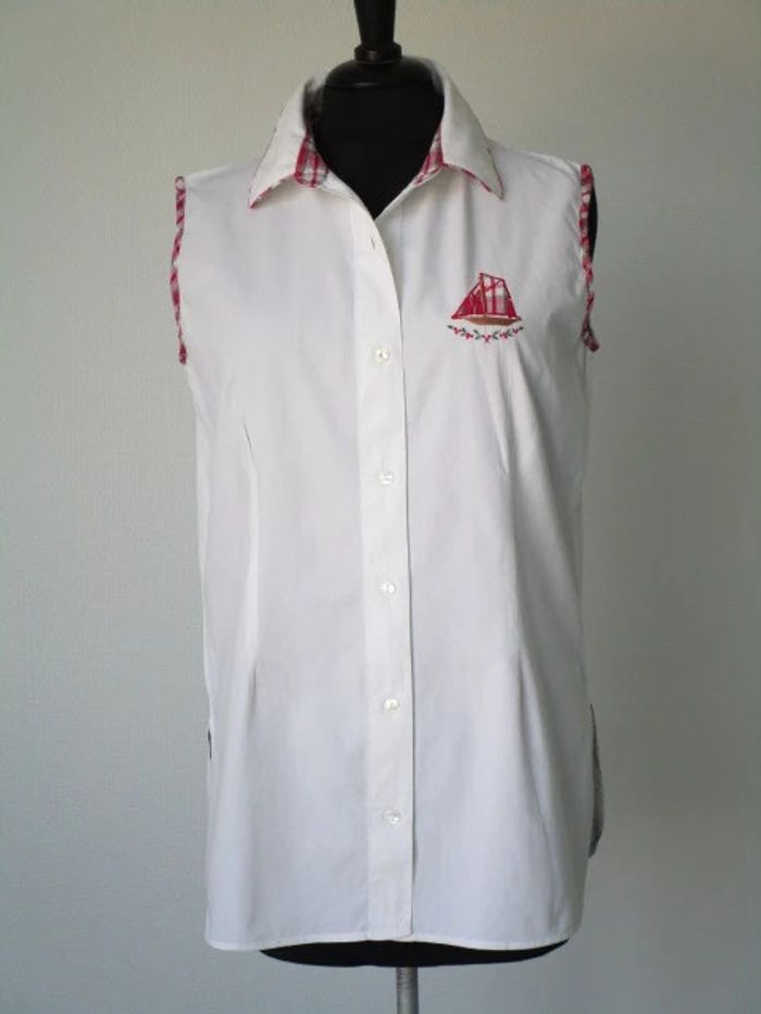 Chemise sm vintage bateau 38 TBE - photo numéro 2