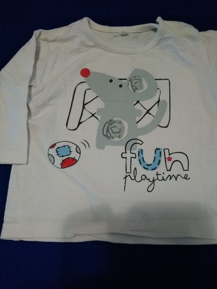 T-shirt manches longues bébé garçon 3 mois